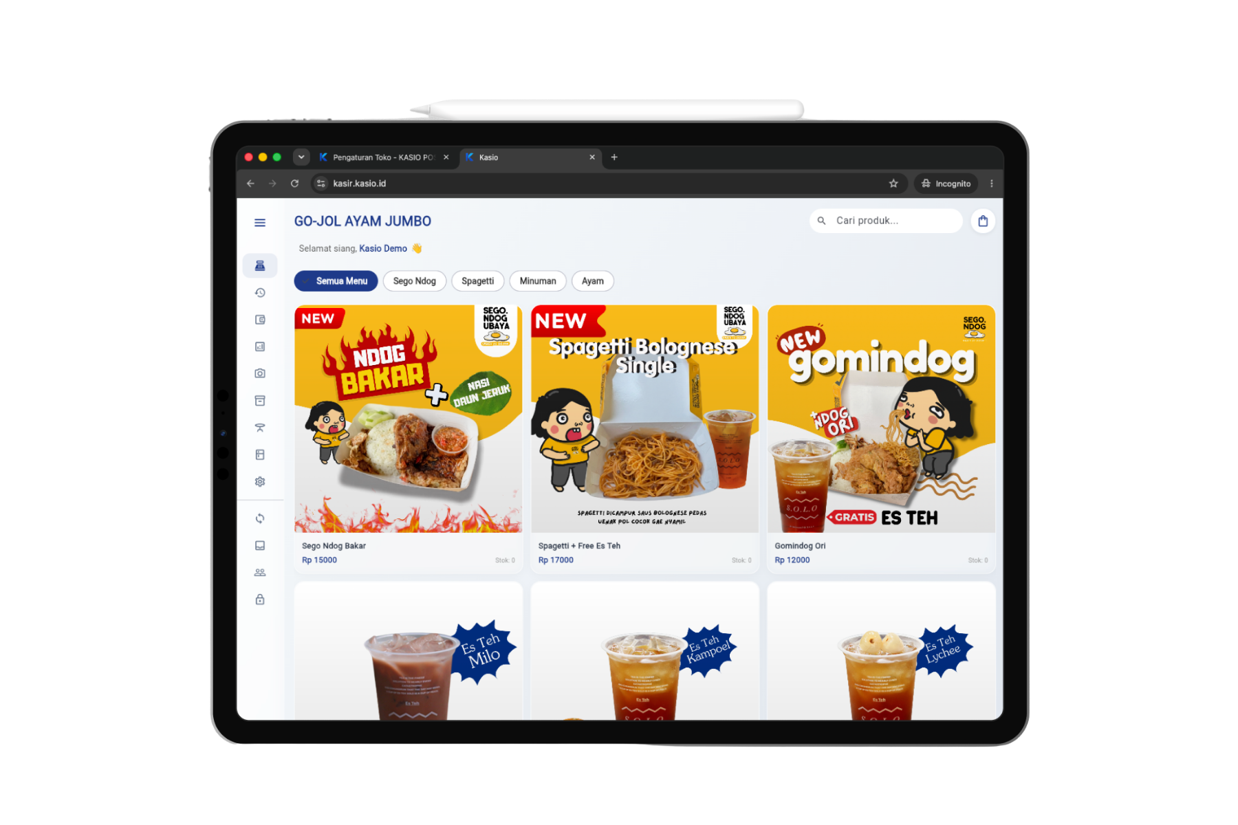 Aplikasi Kasir iPad Kasio POS